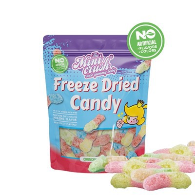 உறைந்த காய்ந்த மொறுமொறுப்பான புழுக்கள் (இயற்கை நிறம்)